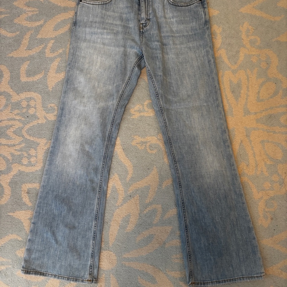 Haikure cropped light wash jeans